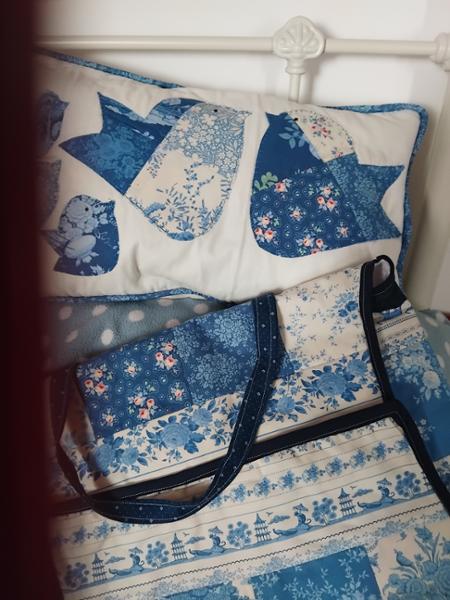 Tilda Something Blue Collection Blue Picnic Denim Fabric 0.5m
