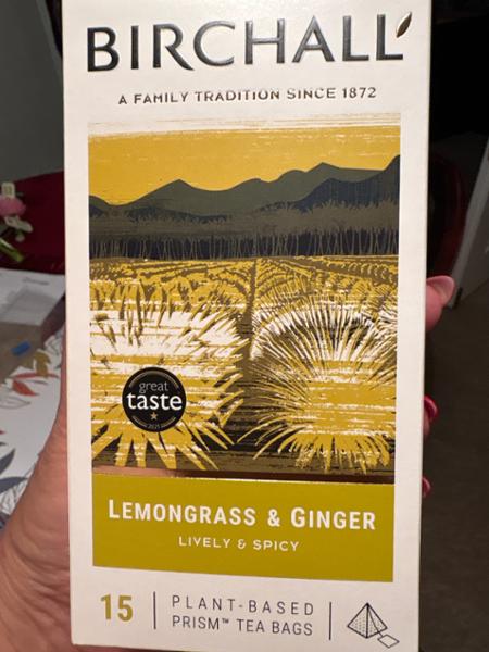 Lemongrass & Ginger 15 Plant-Based Prism Tea Bags
