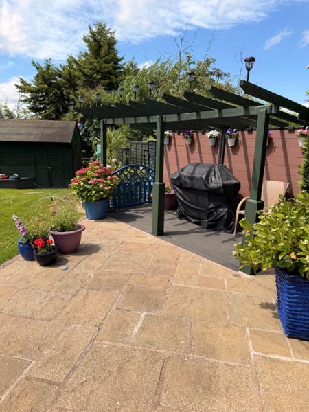 Recycled Mixed Plastic BATTEN FENCING PALE Profile 100 x 25 Square top