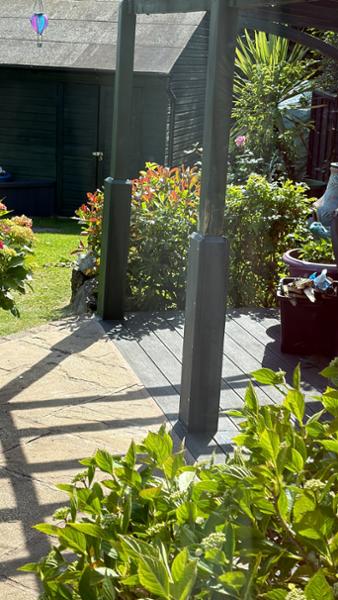Recycled Mixed Plastic BATTEN FENCING PALE Profile 100 x 25 Square top