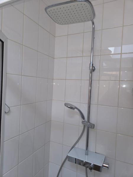 Bar Diverter Mixer Shower - Chrome Push Button Shower
