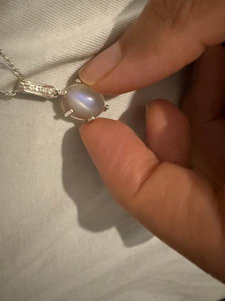 5.45cts South Indian Moonstone Sterling Silver Pendant