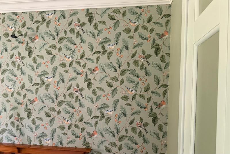 Oakleigh Trail Wallpaper Sage Green Crown M1883