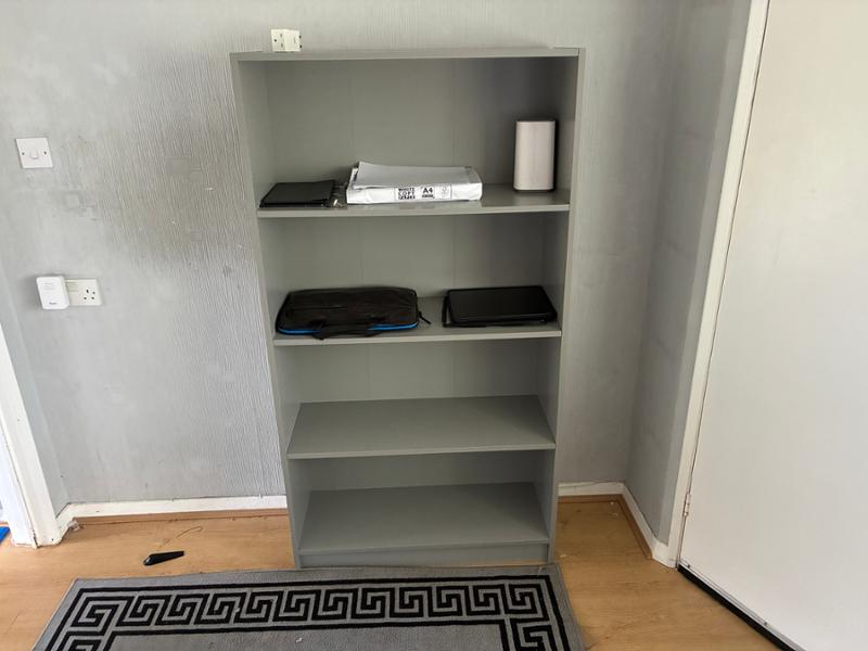 Essentials Tall Bookcase - Light Grey