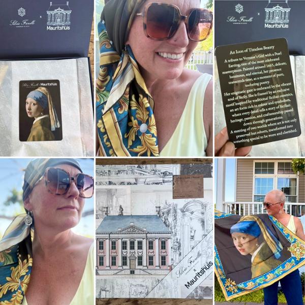 Girl with a Pearl Earring Silk Foulard
