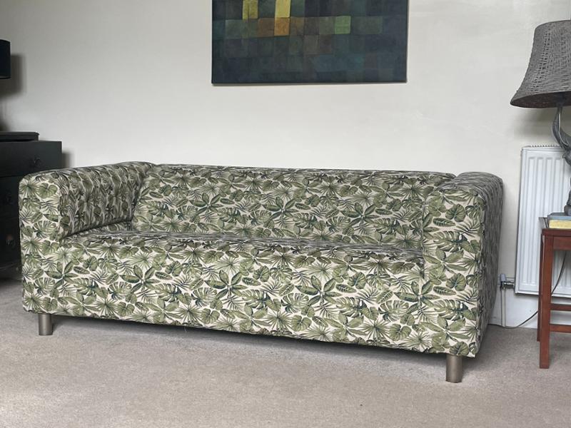 Beautiful fabric, new lease of life for my sofas.