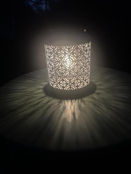 Lattice Lantern with Solar Bulb