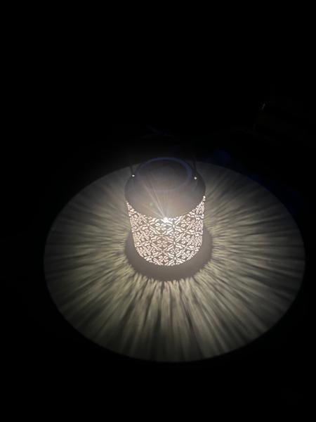 Lattice Lantern with Solar Bulb