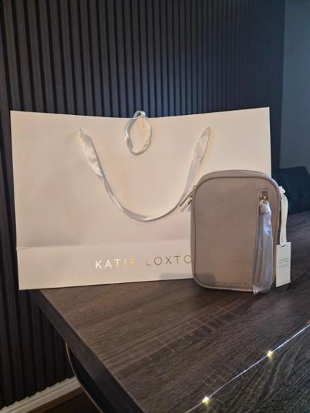 Hallie Small Crossbody Bag in Light Taupe