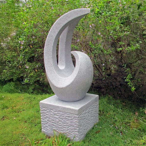 Revolve Xl Sculpture On Plinth Granite