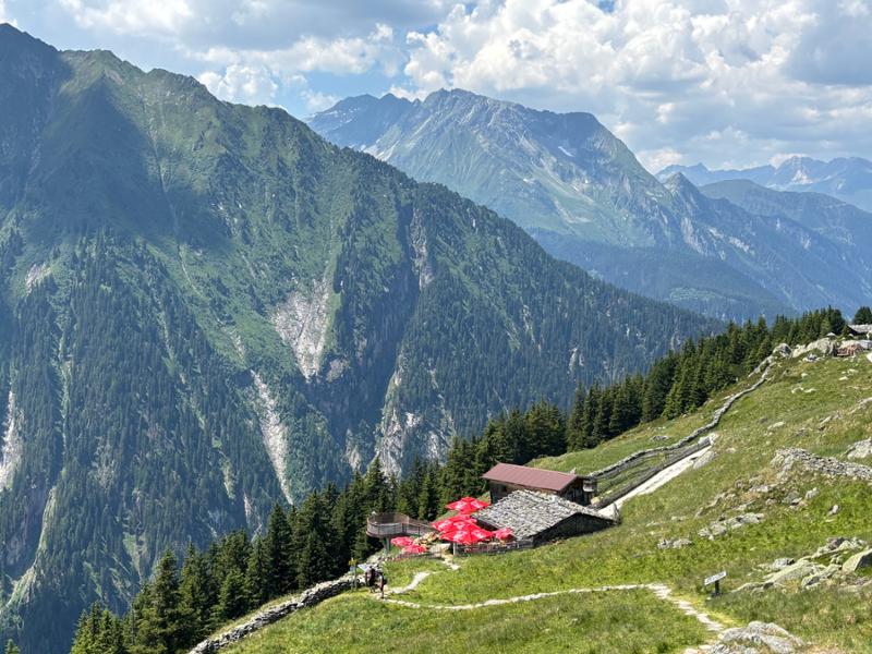 Group walking in Austria.