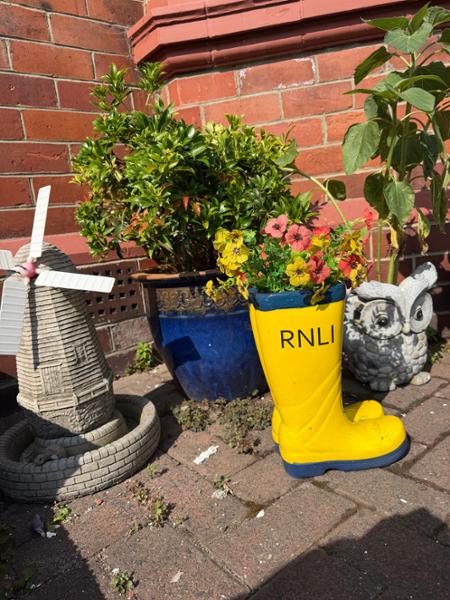 RNLI Yellow Welly Garden Planter Large