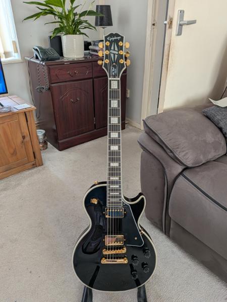 Epiphone Inspired by Gibson Les Paul Custom Electric Guitar in Ebony