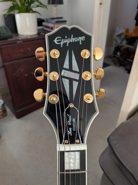 Epiphone Inspired by Gibson Les Paul Custom Electric Guitar in Ebony