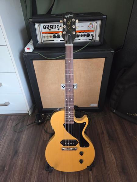 Epiphone Inspired by Gibson Les Paul Junior Electric Guitar in TV Yellow