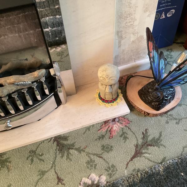 Jizo Aged Concrete Small Praying Sculpture Culture Vulture