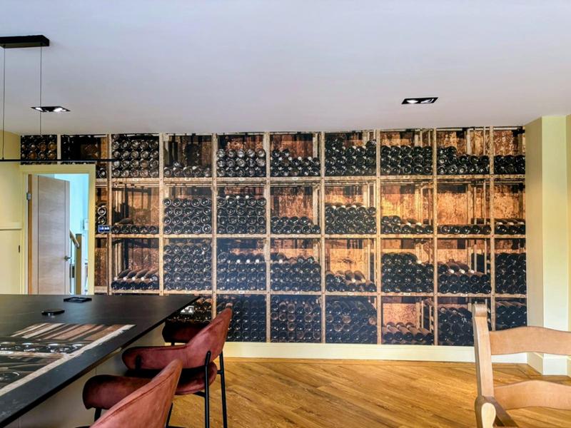 Absolutely LOVE my wine racks mural