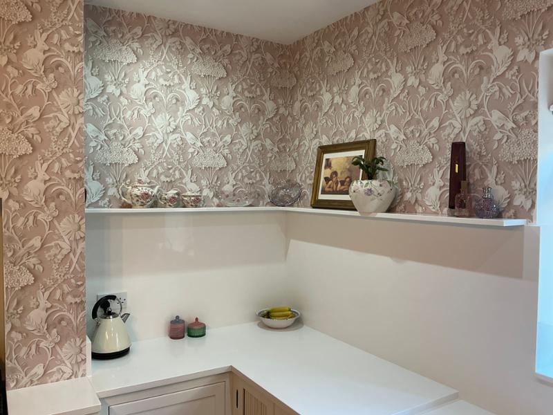 Dimensions Woodland Wallpaper Pink Fine Decor FD43607