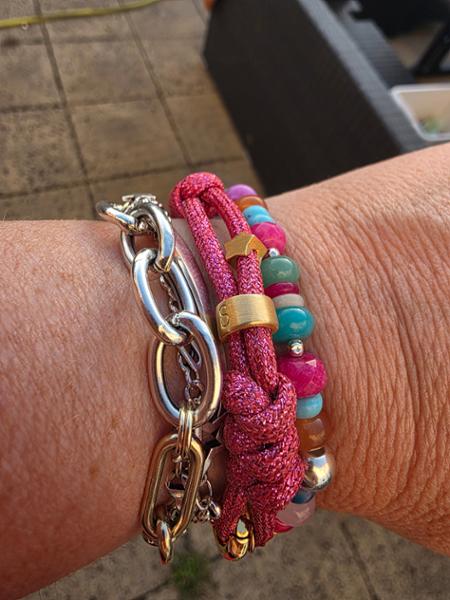 All That Glitters Cord Bracelet