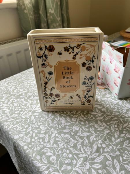 Ceramic Little Book of Flowers Vase