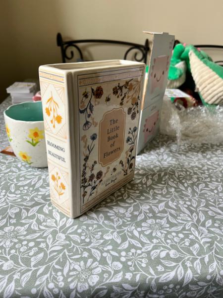Ceramic Little Book of Flowers Vase
