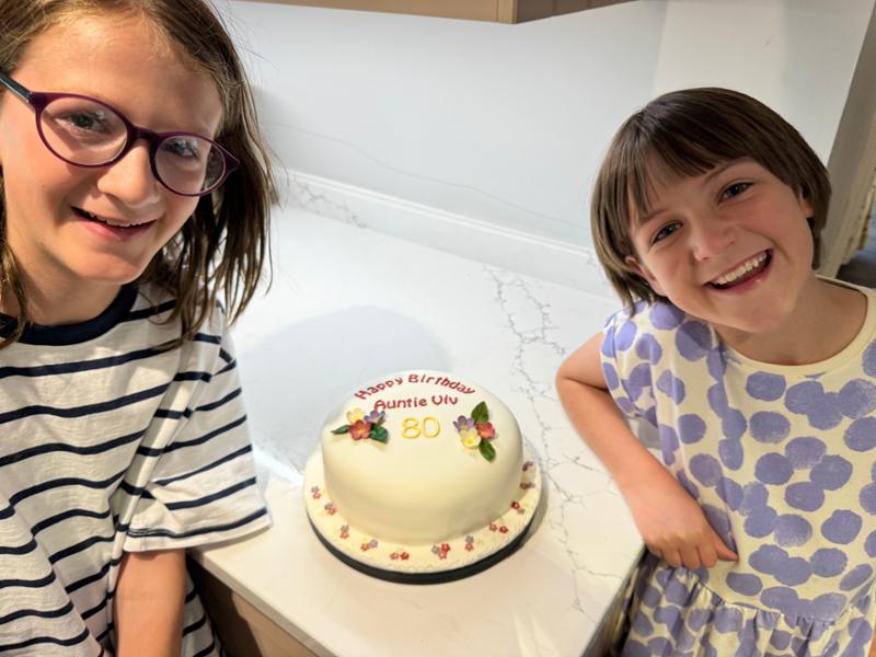 Great cake and icing for a celebration cake!
