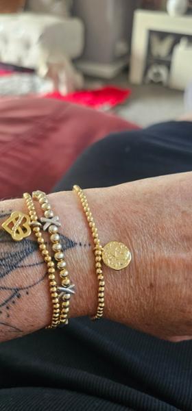Star Sign A Little 'Pisces' Bracelet in Gold Plating