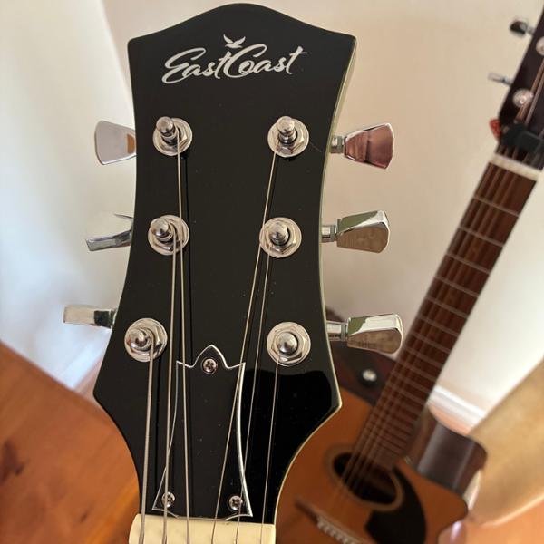 Eastcoast GS61S Double Cut Electric Guitar in Drab Olive Green