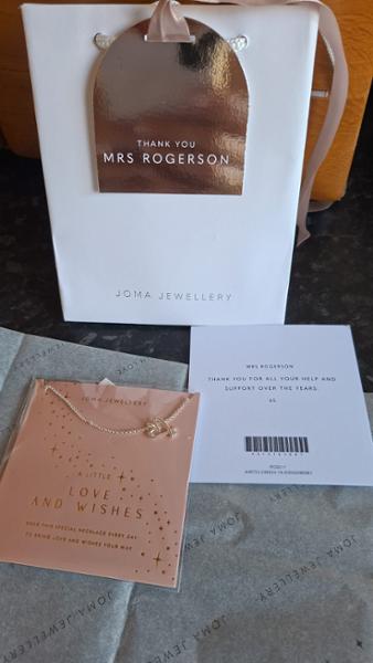 Joma Jewellery A Little 'Love And Wishes' Necklace In Silver Plating