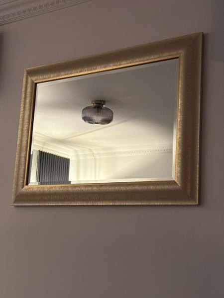 Champagne gold mirror