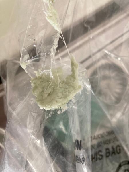 Chewing gum spat in my parcel