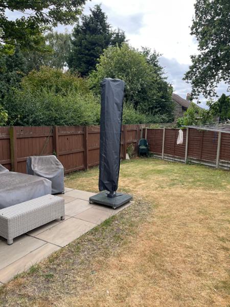 Glow anthracite parasol & cover