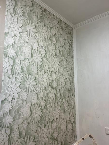 Dimensions Floral Wallpaper Sage Green World of Wallpaper WOW43755