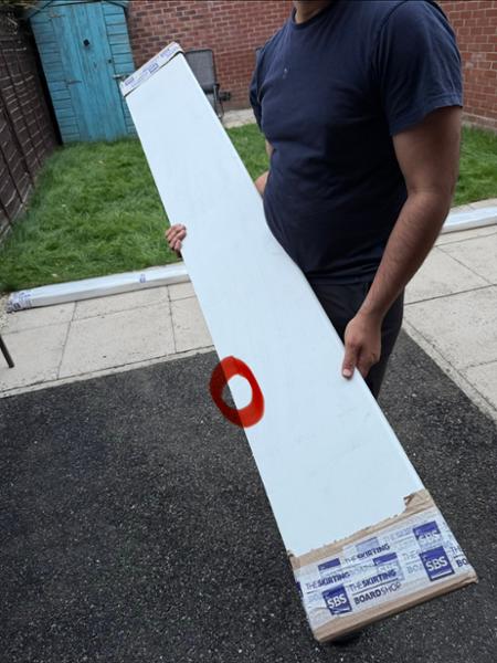 Damaged Skirting Boards Received
