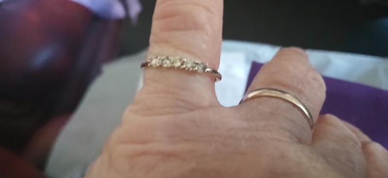 Size T to U 1/2ct SGL Certified Natural Champagne Diamond 9K Gold Ring