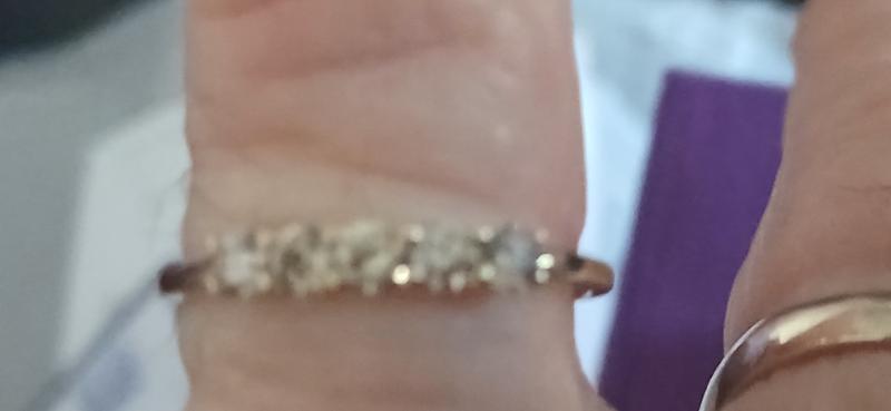 Size T to U 1/2ct SGL Certified Natural Champagne Diamond 9K Gold Ring