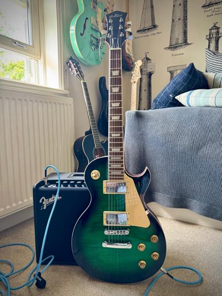 Eastcoast L1 Single-Cut Electric Guitar in Boa Green Burst