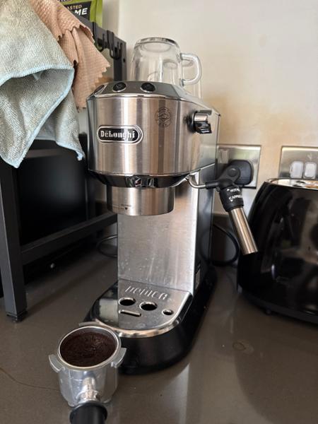 Dedica Style Pump Espresso Coffee Machine- Silver