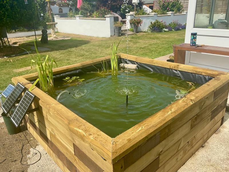 Upgrading and enlarging my WoodBlocx pond to 1.5 square