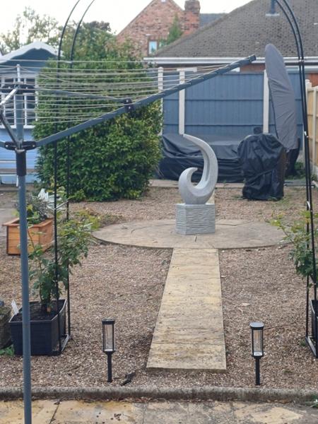 Revolve Xl Sculpture On Plinth Granite