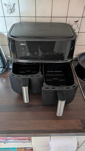 TwinCook 3 Heißluftfritteuse TD 3030I BK Schwarz