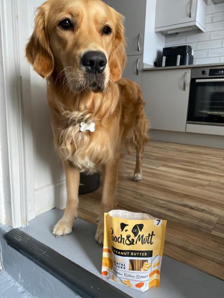 Peanut Butter Dental Sticks For Dogs | 7 Sticks | Peanut Butter Dental Chews For Dogs | Pooch & Mutt | Grain-Free & Vegan