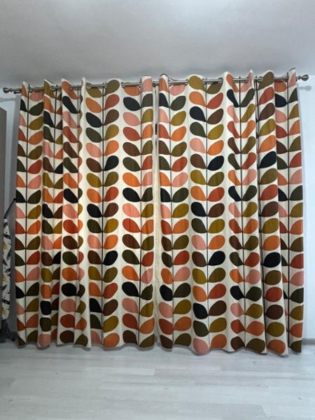 Ready Made Curtains:Multi Stem - Auburn<br>, Product Ref:AWWidth: 228cm (90")Dro