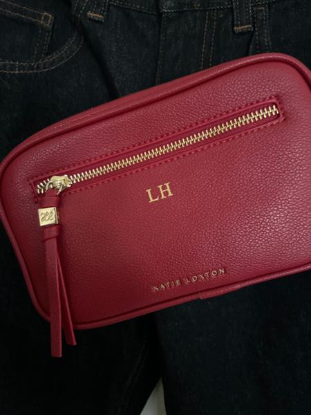 Lottie Crossbody Bag in Crimson