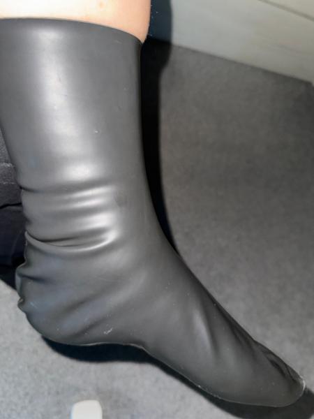 Calf Fitting Rubber Latex Socks
