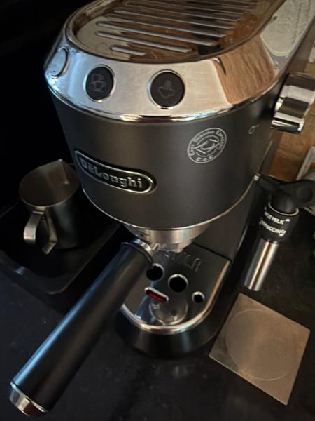 Dedica Style Pump Espresso Coffee Machine- Silver