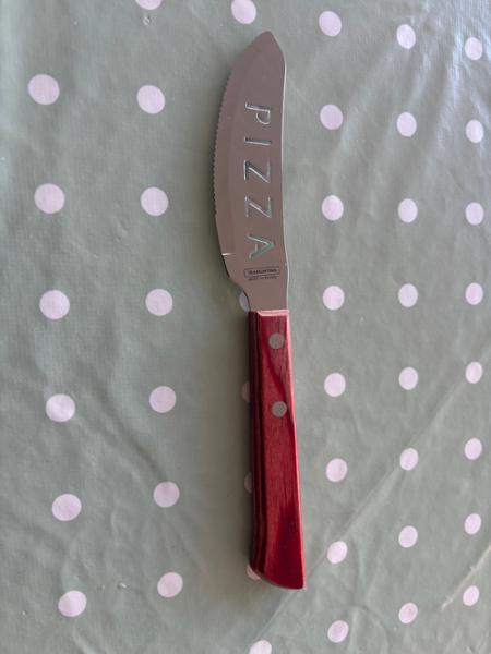 Tramontina Pizza Knife Polywood Handle, 21cm, Red