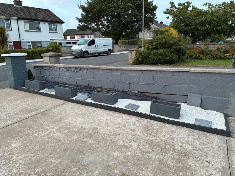 Flexi Scalloped Border Edging Grey 120X10X5cm