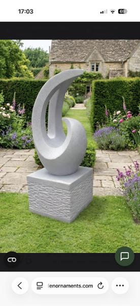 Revolve Xl Sculpture On Plinth Granite