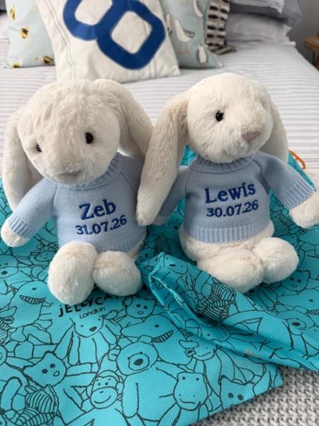 Personalised Jumpers to fit Jellycat, Steiff, Keel, Aurora, Mood bears, Care bears medium 31cm soft toys